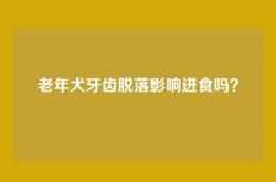 老年犬牙齿脱落影响进食吗？