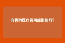 宠物狗医疗费用能报销吗？