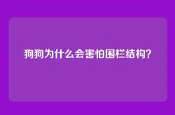 狗狗为什么会害怕围栏结构？
