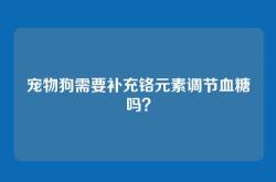 宠物狗需要补充铬元素调节血糖吗？