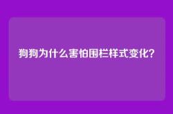 狗狗为什么害怕围栏样式变化？