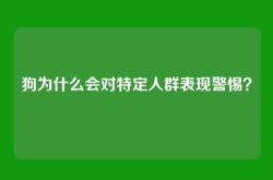狗为什么会对特定人群表现警惕？