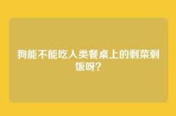 狗能不能吃人类餐桌上的剩菜剩饭呀？