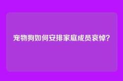 宠物狗如何安排家庭成员哀悼？