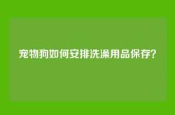 宠物狗如何安排洗澡用品保存？