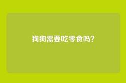 狗狗需要吃零食吗？