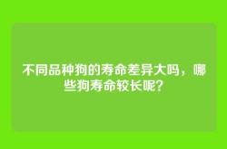 不同品种狗的寿命差异大吗，哪些狗寿命较长呢？
