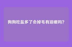 狗狗吃盐多了会掉毛有泪痕吗？