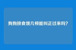 狗狗挑食饿几顿能纠正过来吗？