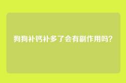 狗狗补钙补多了会有副作用吗？