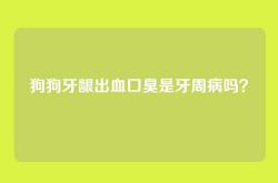 狗狗牙龈出血口臭是牙周病吗？