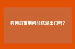 狗狗疫苗期间能洗澡出门吗？