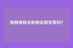 狗狗穿鞋会影响走路发育吗？