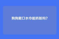 狗狗戴口水巾能防脏吗？