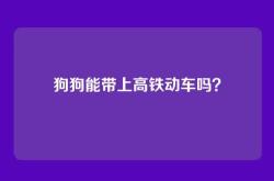 狗狗能带上高铁动车吗？