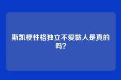 斯凯梗性格独立不爱黏人是真的吗？