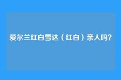 爱尔兰红白雪达（红白）亲人吗？