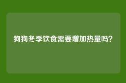 狗狗冬季饮食需要增加热量吗？