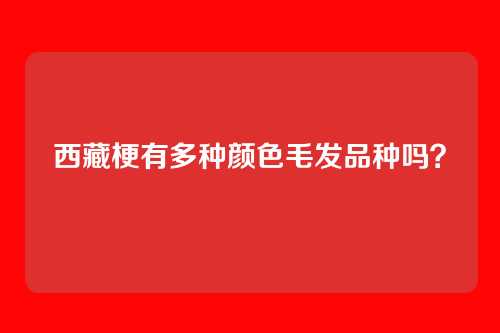 西藏梗有多种颜色毛发品种吗？