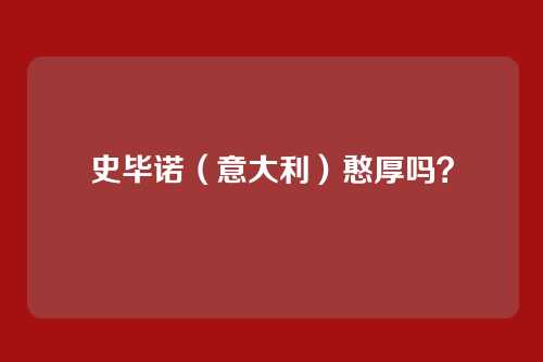 史毕诺（意大利）憨厚吗？