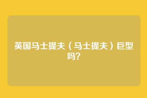 英国马士提夫（马士提夫）巨型吗？